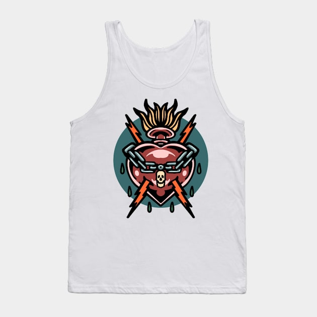 strong heart tattoo Tank Top by donipacoceng